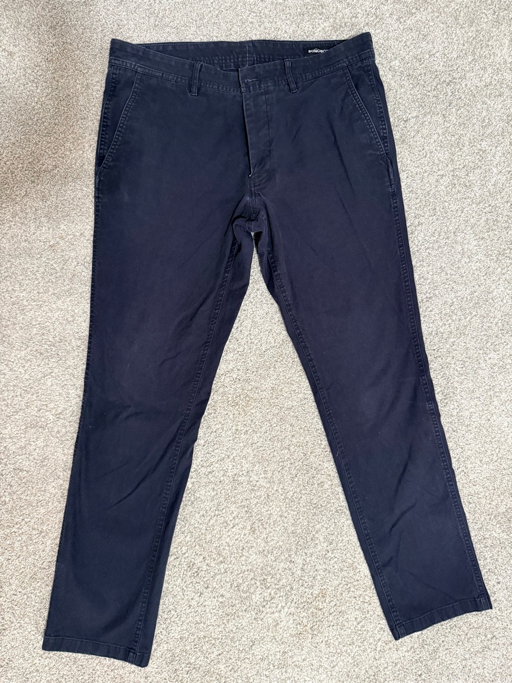 Bonobos Black Tailored Chino Pants